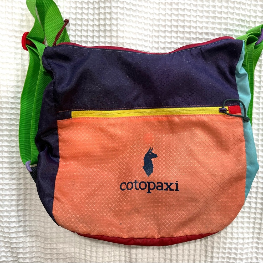 Cotopaxi Taal Convertible Tote. Red and Orange Bag or Backpack
